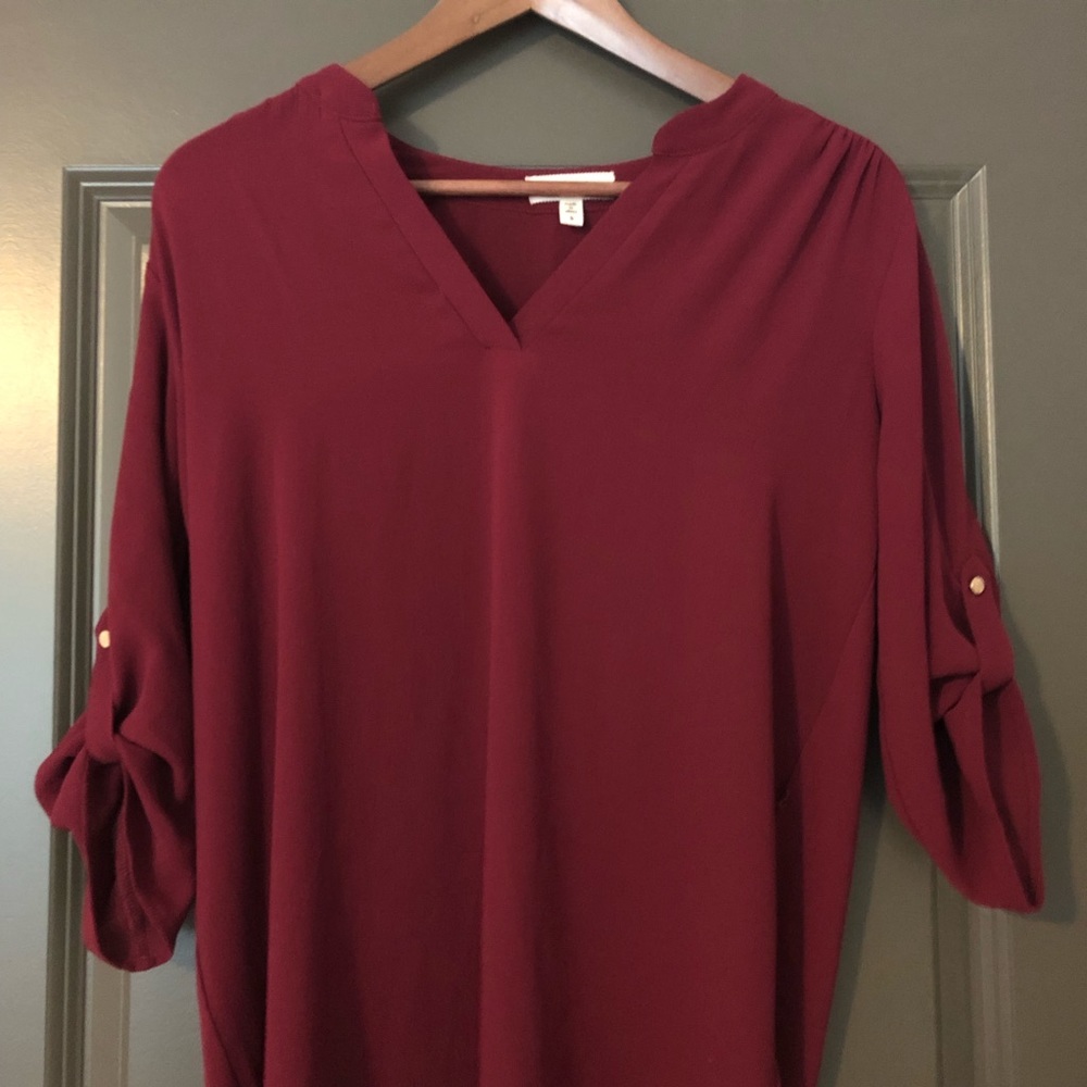 🌺 Meraki Women’s Burgundy Dress Size S - Picture 2 of 8